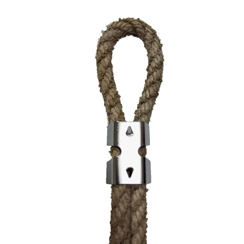 NNNJunhua 304 Stainless Steel Heavy Duty Rope Clamps Double Rope Clamps 2 Lines of Rope Metal Clips Fits 14/45 Inch(8mm) to 1/2 Inch(12.5mm) Twisted or Braided Ropes 10 Pieces - Image 5
